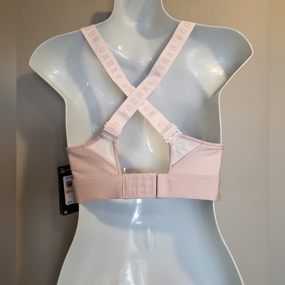 NEW Under Armour Women's Pink Sports Bra, Size Small. - Picture 2 of 7